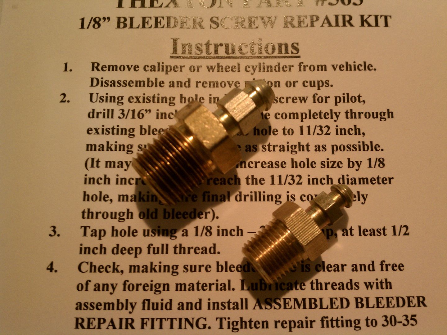 stripped bleeder thread in Brembo...will this fix work? NASIOC